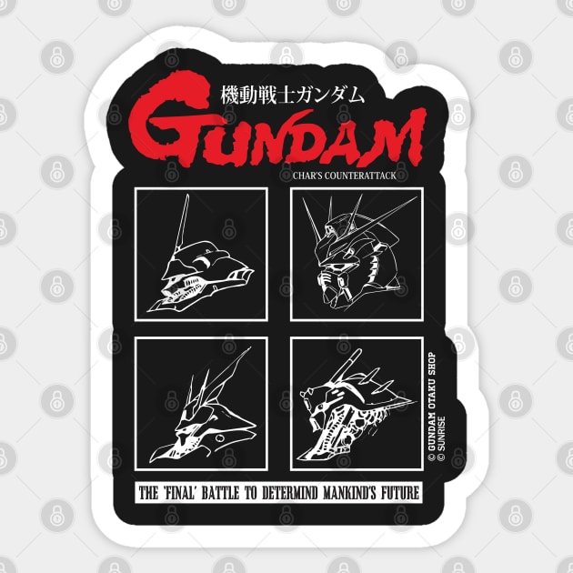 New! CCA Gundam (Version 1) Sticker by Gundam Otaku Shop